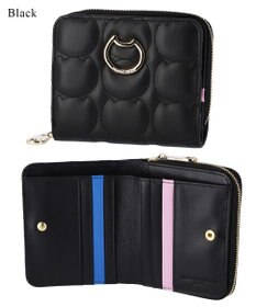 tsumori chisato CARRY ラインネコ ラウンドファスナー2つ折り財布