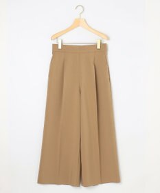 組曲 【美シルエット・ストレッチ・シワになりにくい】オシャクロス ガウチョパンツ