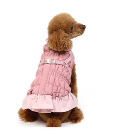 PET PARADISE ペットパラダイス アウター ハーネス ベスト 《フリル》 小型犬