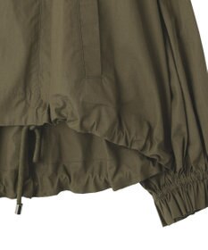 YECCA VECCA ボリュームギャザーデザインZIPブルゾン