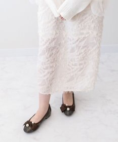 Bridget Birkin 【Bridget Birkin】ビッグパールリボンフラットシューズ