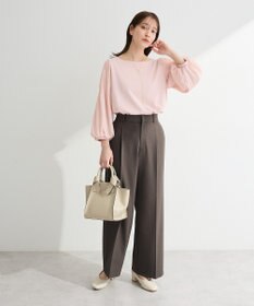 Green Parks きれシルストレートワイドパンツ