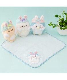 Mother garden しろたん ミニタオル 《洗顔柄》もこもこアワー