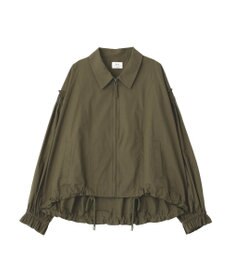 YECCA VECCA ボリュームギャザーデザインZIPブルゾン