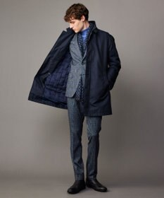 JOSEPH ABBOUD 【2WAY/撥水/ダウンライナー】インターレースカルゼ コート