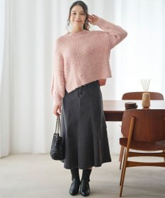 ANY SIS 【洗える】リボンヤーンミックス ニット