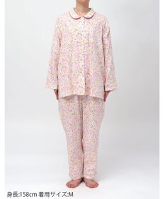 Wing パジャマ 綿100%(本体) レディース 長袖 長ズボン EP7048 ウイング／ワコール