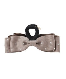 Maison de FLEUR ビジューグログランリボンバンスクリップ