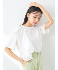 earth music&ecology アシメフリルプルオーバー