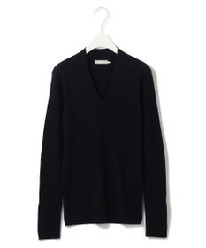 ICB 【新色追加・洗える】エクストラファインメリノ Vネックプルオーバー