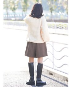 earth music&ecology マットベロアモールプルオーバー