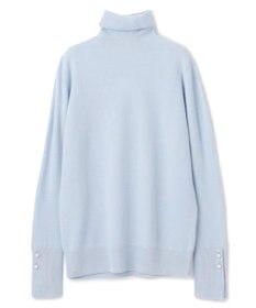 BEIGE， 【WEB限定・洗える】ALSACE / パール釦タートルネックウールニット