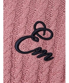 earth music&ecology 刺繍入りケーブルニットプルオーバー