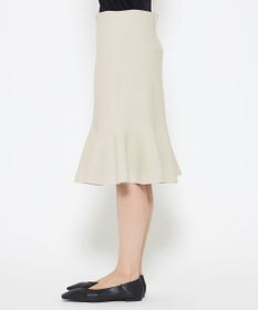 uncrave 【洗える】スムースニット ミニスカート（uncrave WHITE）