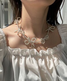 WEGO Lフラワービーズネックレス