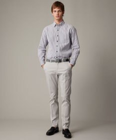 JOSEPH ABBOUD 【オーガニックコットン使用】 オーガニックコードストライプ シャツ