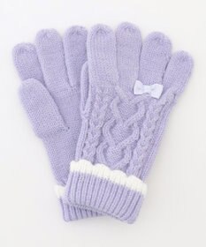 ANY KIDS ケーブルニット手袋