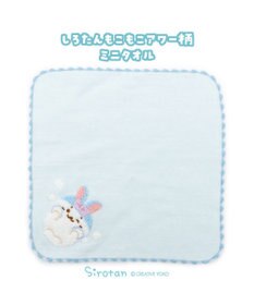 Mother garden しろたん ミニタオル 《洗顔柄》もこもこアワー