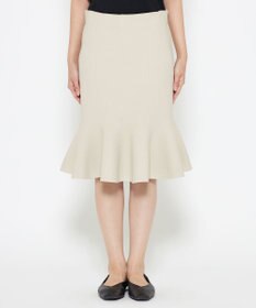 uncrave 【洗える】スムースニット ミニスカート（uncrave WHITE）