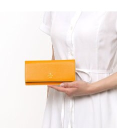 LANVIN en Bleu リム 被せ薄マチ長財布