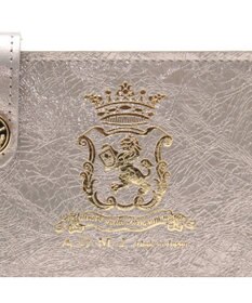 A.D.M.J. 【牛革】イタリアンレザークラックメタルスリムウォレット