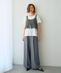 YECCA VECCA ZIPニットビスチェ