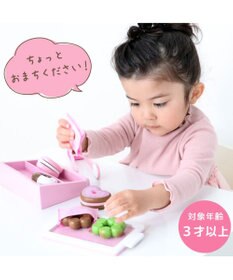 Mother garden  マザーガーデン 野いちご おままごと 木製 《ミニドーナツセット》 トング付き