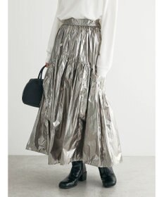 Green Parks ・ＥＬＥＮＣＡＲＥ　ＤＵＥ　メタリックティアードスカート