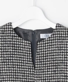 J.PRESS LADIES S ウールシルク ハウンドトゥース ジャンパースカート