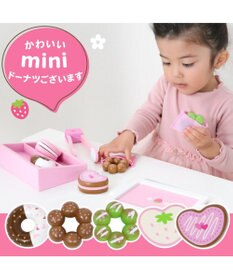 Mother garden  マザーガーデン 野いちご おままごと 木製 《ミニドーナツセット》 トング付き