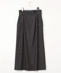 23区 【洗える】デニムライクシャンブレー Iライン スカート