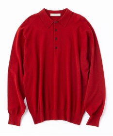 UNFILO MENS ライトウォーム ニットポロ