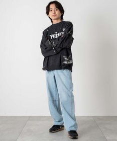 WEGO 【キッズITEM】イージーバレルレッグデニムパンツ（JUNIOR）