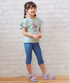 ANY KIDS 袖フリル エモプリント Ｔシャツ