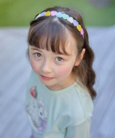 ANY KIDS キラキラ ハート カチューシャ