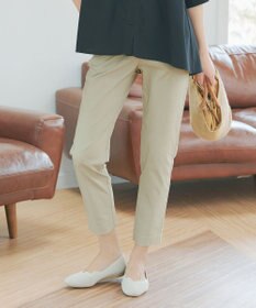 Tiaclasse L 麻混ストレッチテーパードパンツ