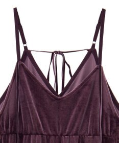 CRAFT STANDARD BOUTIQUE ベロアレース付きキャミワンピース