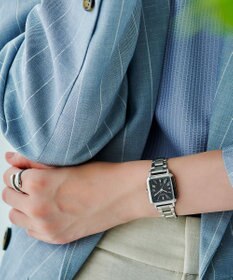 CITIZEN 【電池交換不要2way】替えバンド付きスクエアモデルES9500-69E