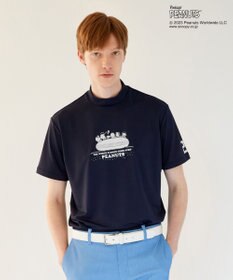 23区GOLF 【PEANUTS】【MEN】スヌーピーコラボ モックネックシャツ