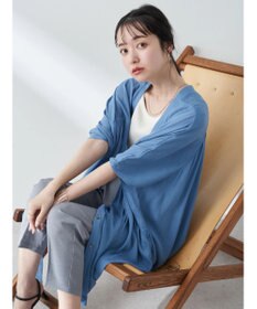 earth music&ecology レーヨンビッグシャツチュニック