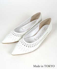 Dominic3 編み込みメッシュ ソフトパンプス