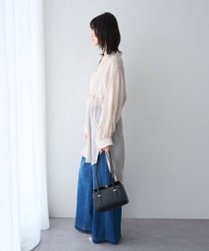 YECCA VECCA シアー2way袖バルーンチュニック