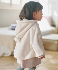 組曲 KIDS 【90㎝】あったかリバーシブルマント