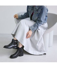 MODE ET JACOMO <carino>本革サイドゴアベルテッドショートブーツ