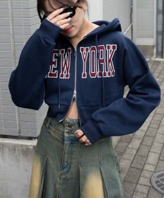 WEGO NEWYORK裏起毛ZIPパーカー