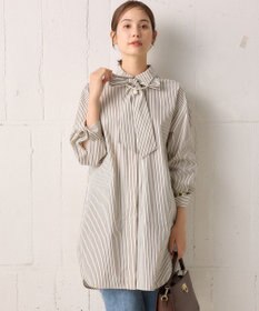 組曲 コンパクトシャーティングオーバー シャツ