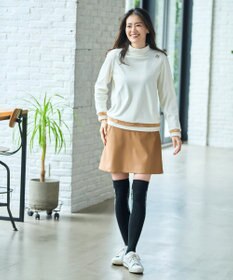 23区GOLF 【WOMEN】ベロア モックネック