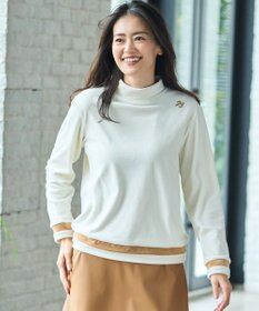 23区GOLF 【WOMEN】ベロア モックネック