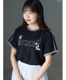 AMERICAN HOLIC ラインＴシャツ　Ｂｌａｃｋ／Ｄｉｓｎｅｙ