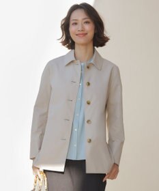 J.PRESS LADIES ドライストレッチ ショート ステンカラー コート ベージュ系